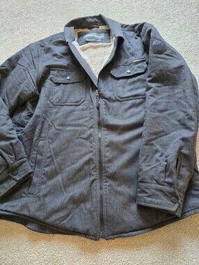 Eddie Bauer Sherpa-Lined Jacket Men's Size Large Full Zip Outdoor